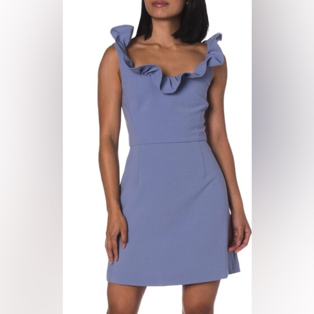 French Connection Whisper Light Ruffle Dress